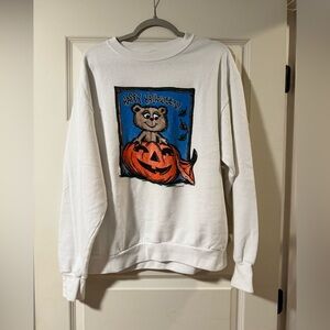 Vintage 80s Delta fifty fifty Happy Halloween crewneck sweatshirt